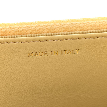 Chanel Lambskin Quilted Chanel 19 Wallet On Chain WOC Yellow 7 of 13