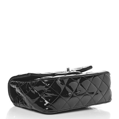 Chanel Patent Calfskin Quilted Mini Rectangular Flap Black 4 of 16