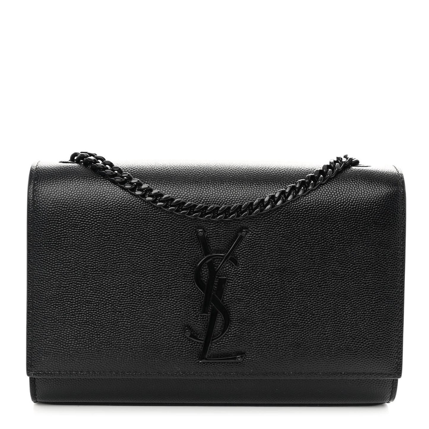 Grain De Poudre Small Monogram Monochrome Kate Satchel Black