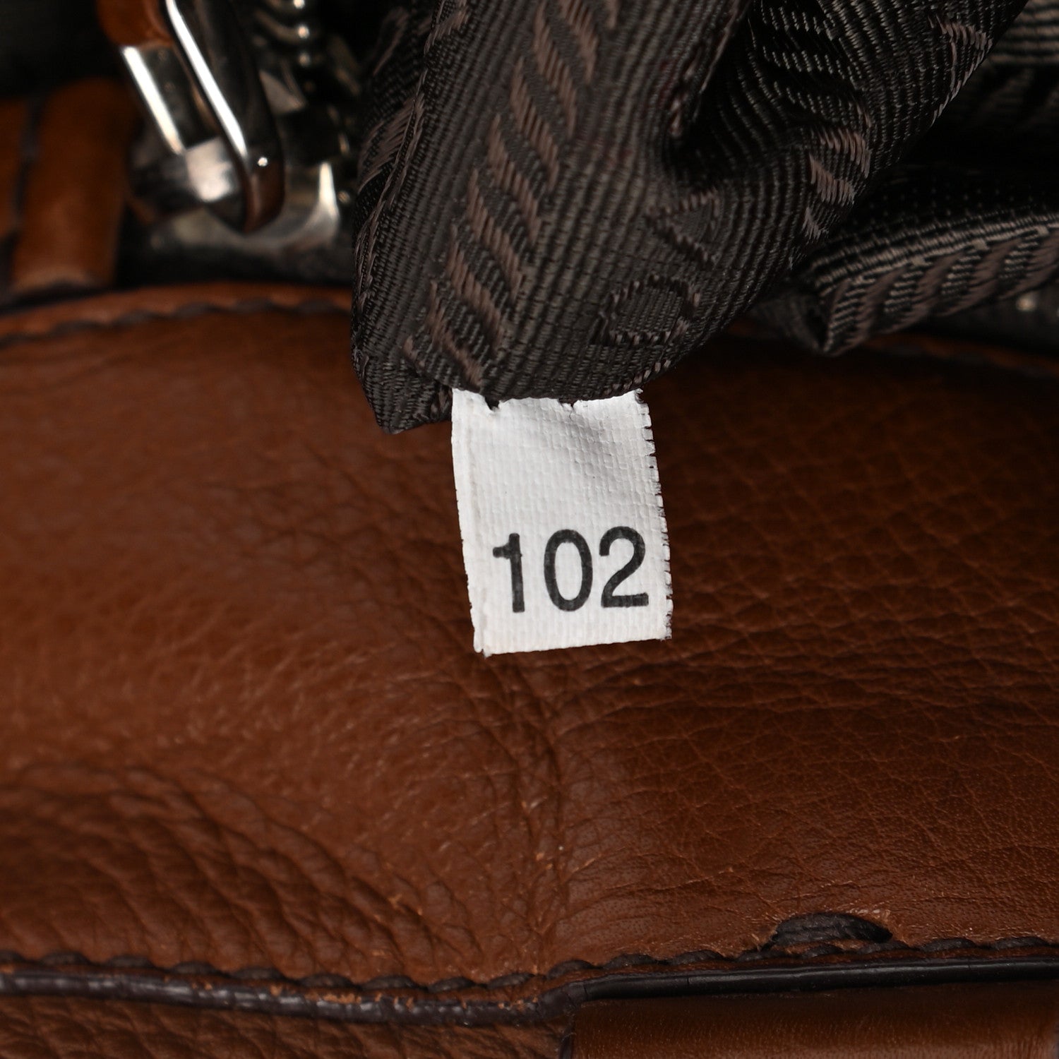 Prada Vitello Daino Buckle Shoulder Bag Tabacco 8 of 16
