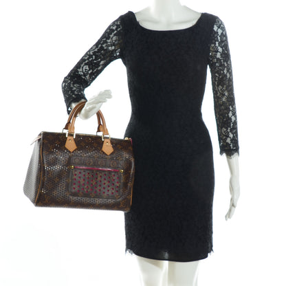 Louis Vuitton Monogram Perforated Speedy 30 Fuchsia 2 of 7