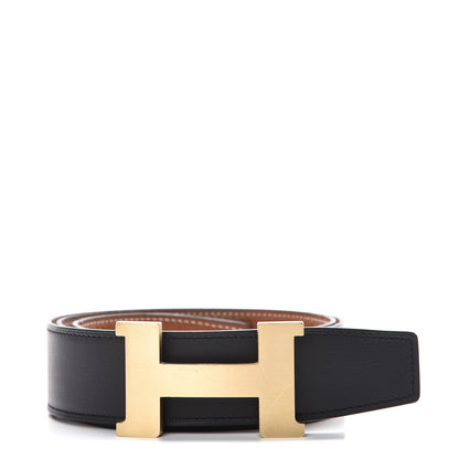 Hermes Swift Togo 42mm Constance Belt 85 Black Gold 1 of 10