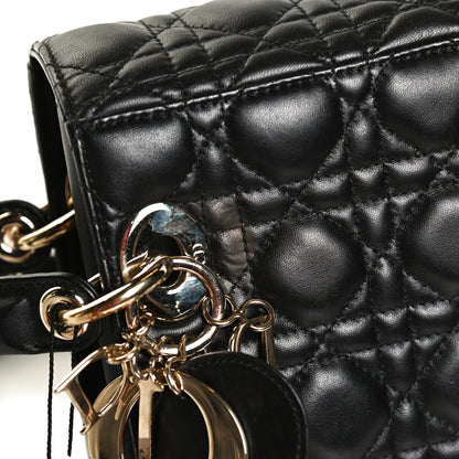 Christian Dior Lambskin Cannage Small Lucky Badges My Lady Dior Black 13 of 13