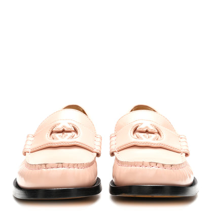 Gucci Millennial Ribot Cut Out Interlocking G Loafers 39.5 Perfect Pink 3 of 10