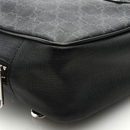 Gucci GG Supreme Monogram Web Belt Bag Black Grey 8 of 9