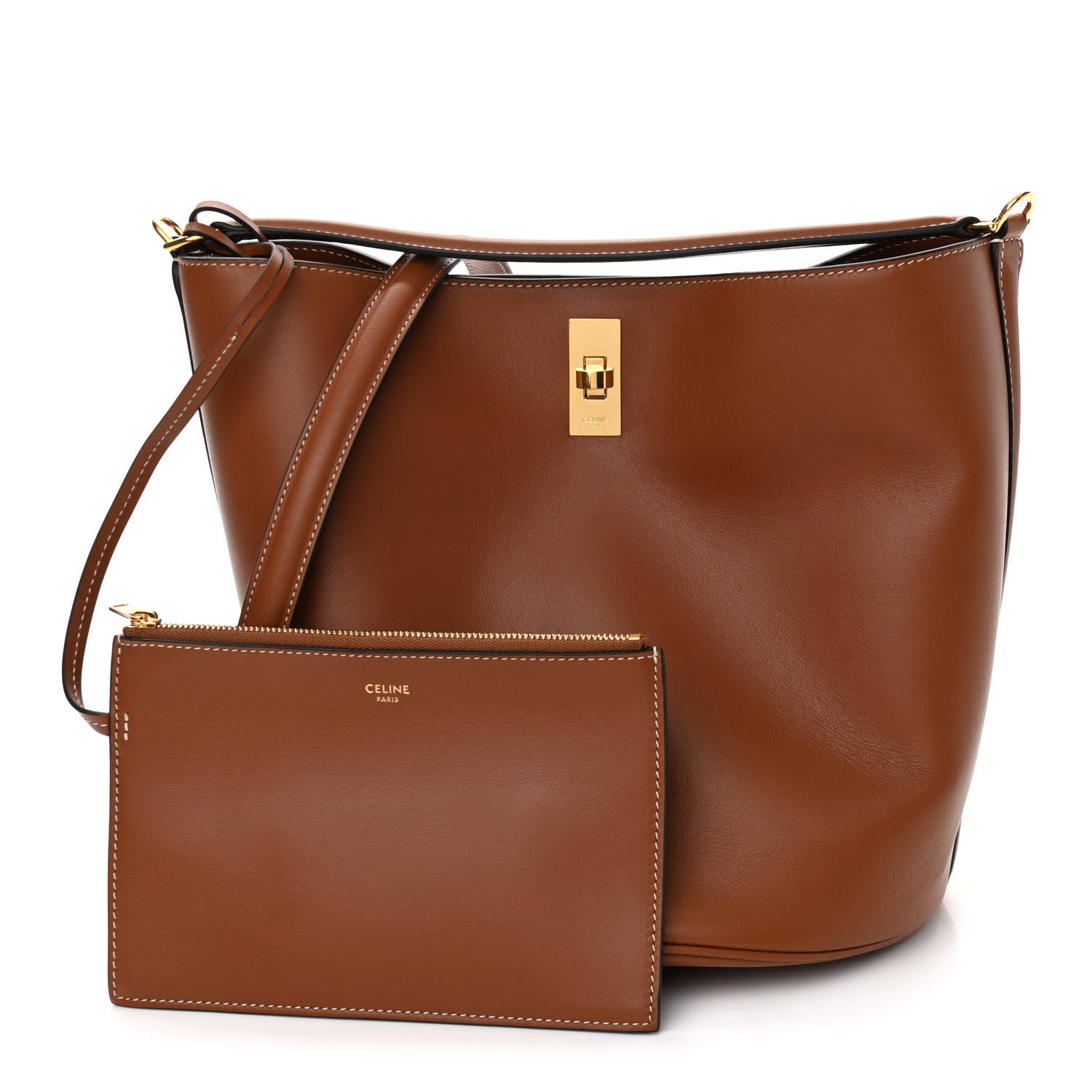 Celine Smooth Calfskin Bucket 16 Bag Tan 1 of 10