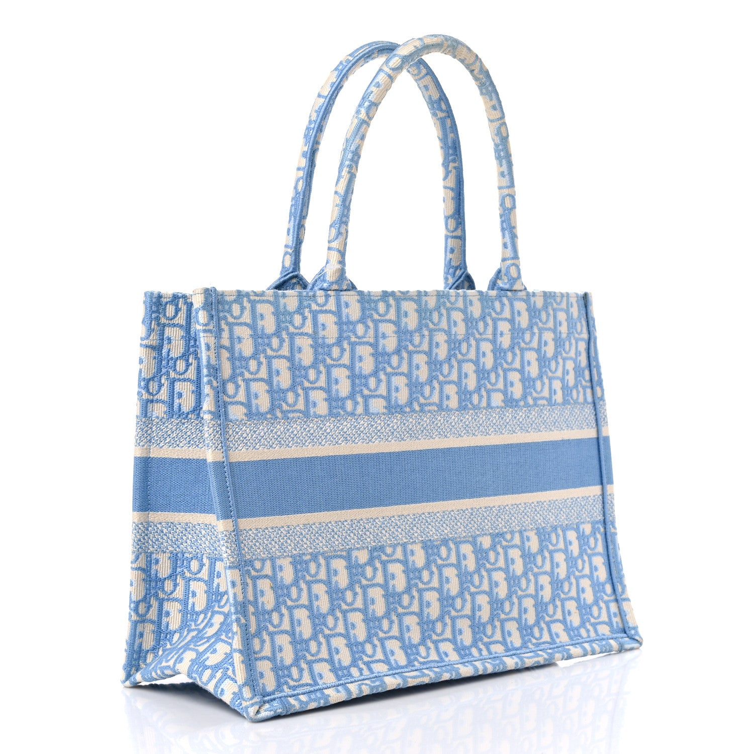 Christian Dior Oblique Medium Book Tote Light Blue 3 of 15