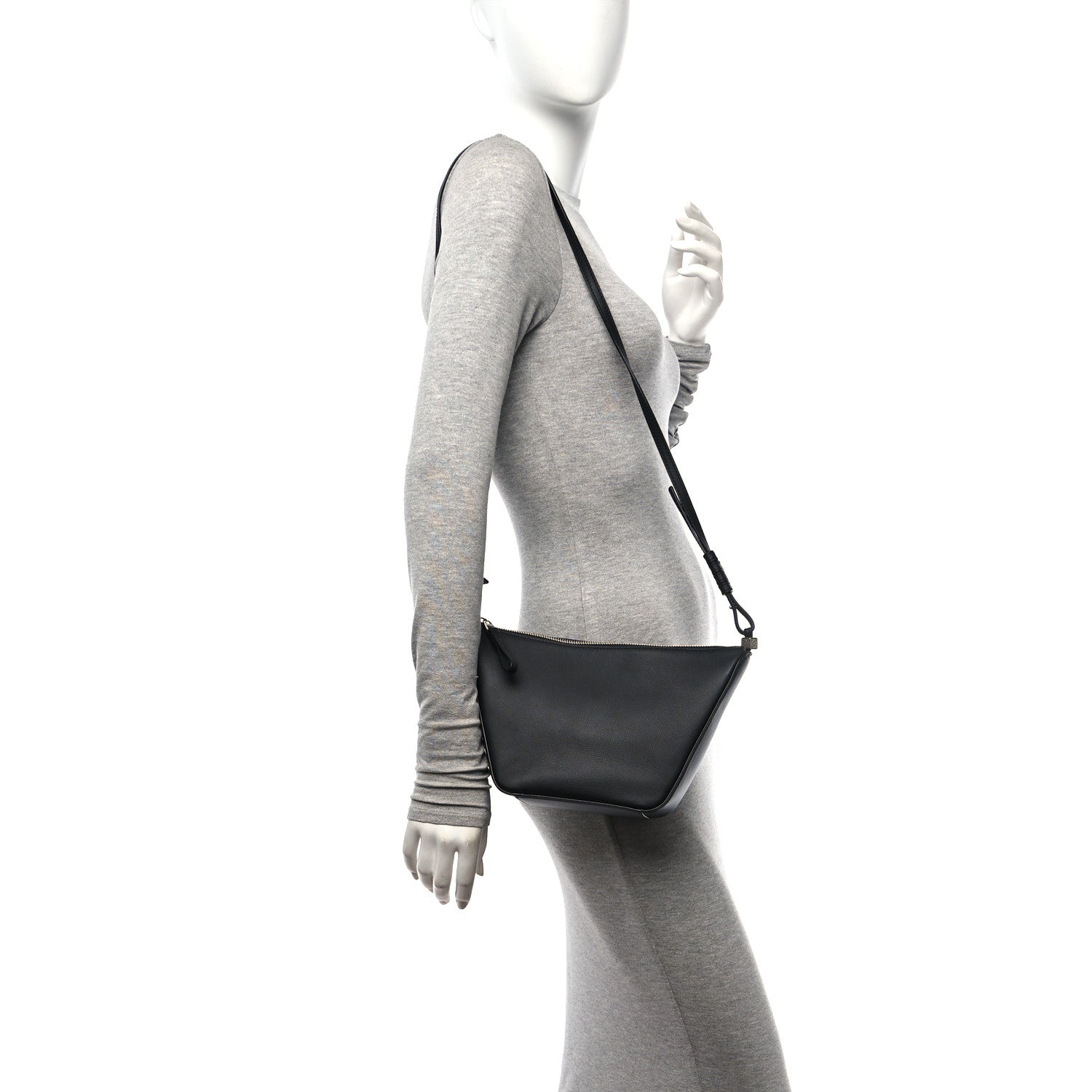 Loewe Calfskin Mini Hammock Hobo Black 2 of 9