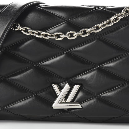 Louis Vuitton Lambskin Malletage GO-14 MM Black 9 of 9