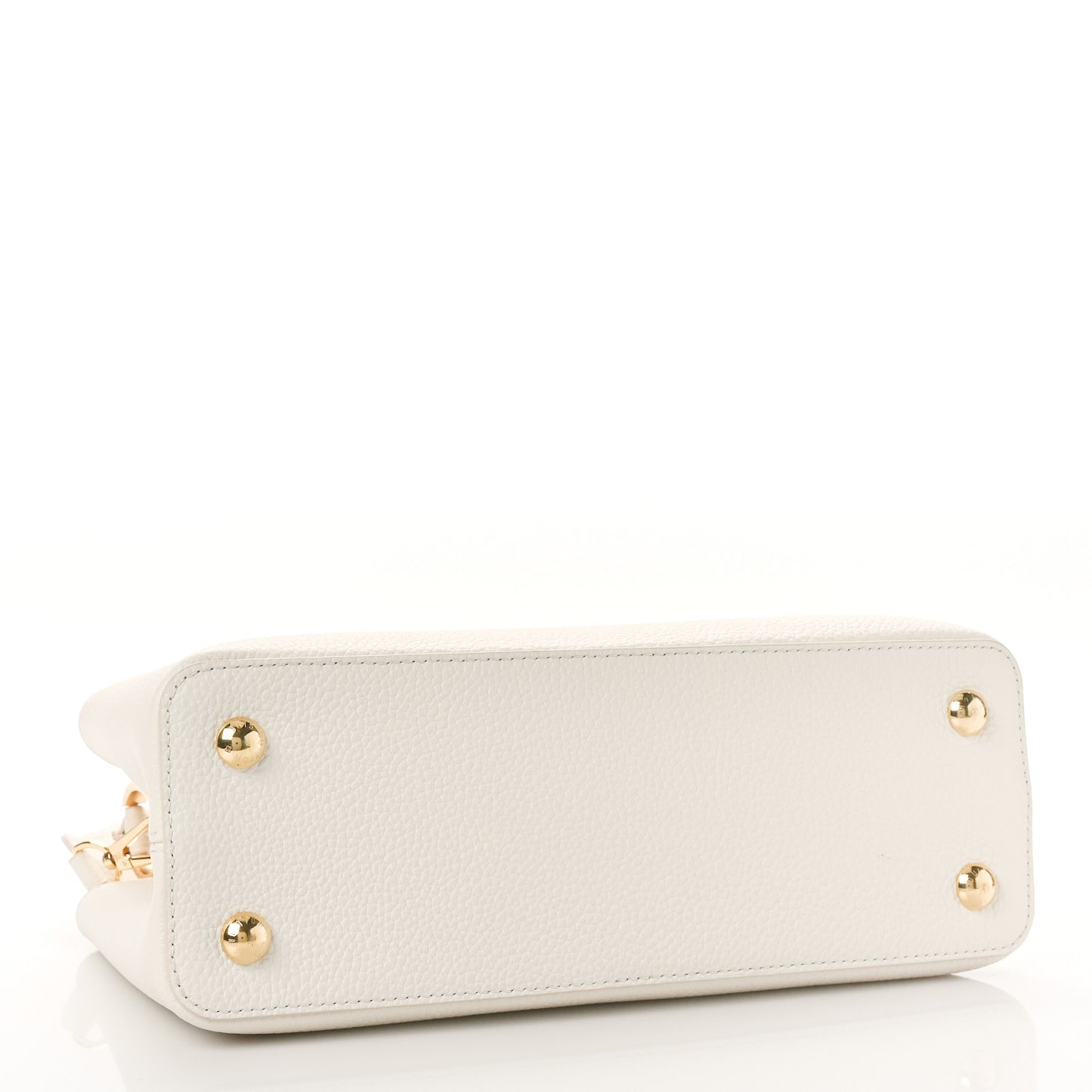 Taurillon Capucines MM Cream Plume Yellow