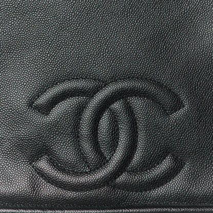 Chanel Caviar Timeless CC Accordion Flap Black 8 of 10