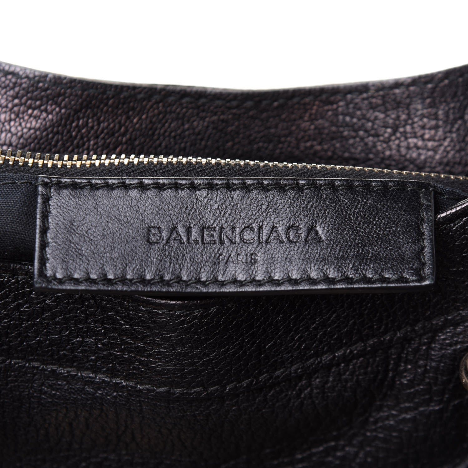 Balenciaga Chevre Gold Metallic Edge Hardware Velo Black 6 of 16