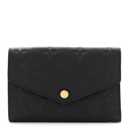 Louis Vuitton Empreinte Compact Curieuse Wallet Black 1 of 7