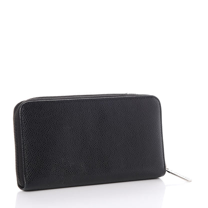 Chanel Caviar Large Timeless CC Zip Around Wallet Black 3 of 10