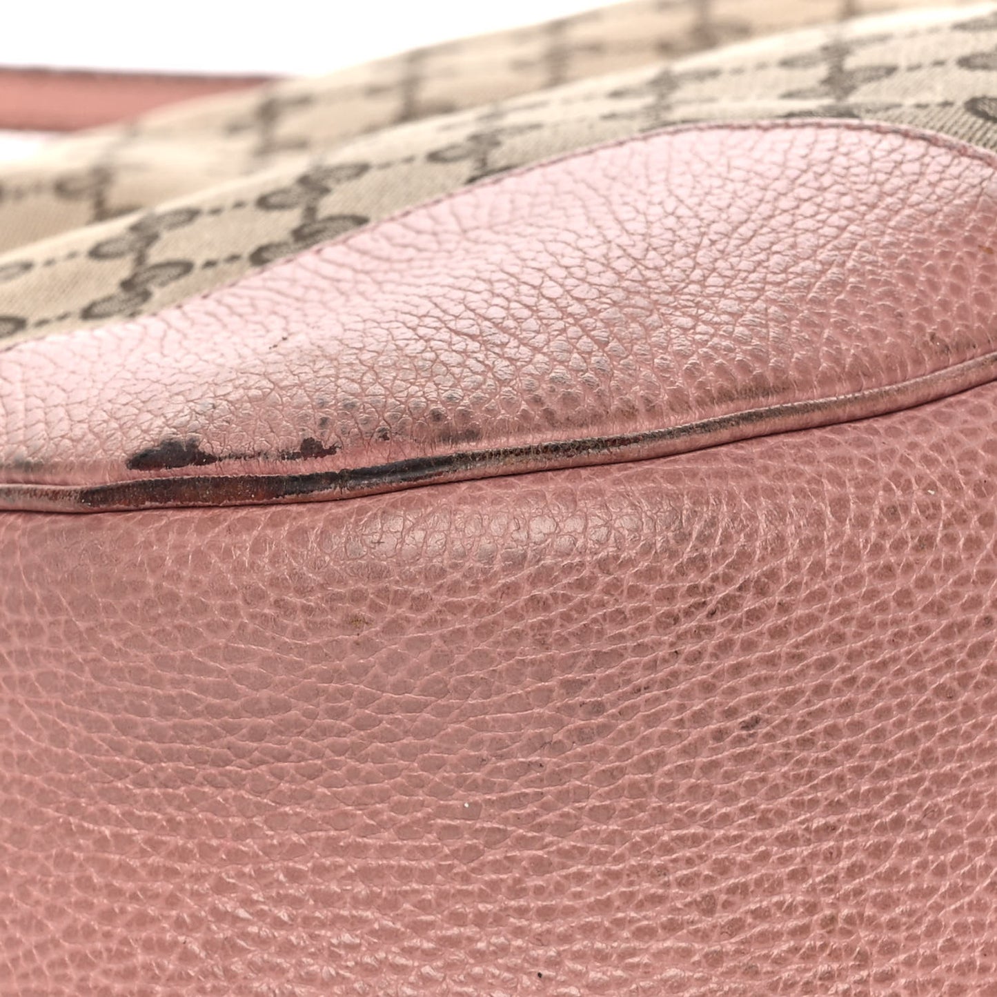 GG Monogram Large Margaux Hobo Beige Soft Pink