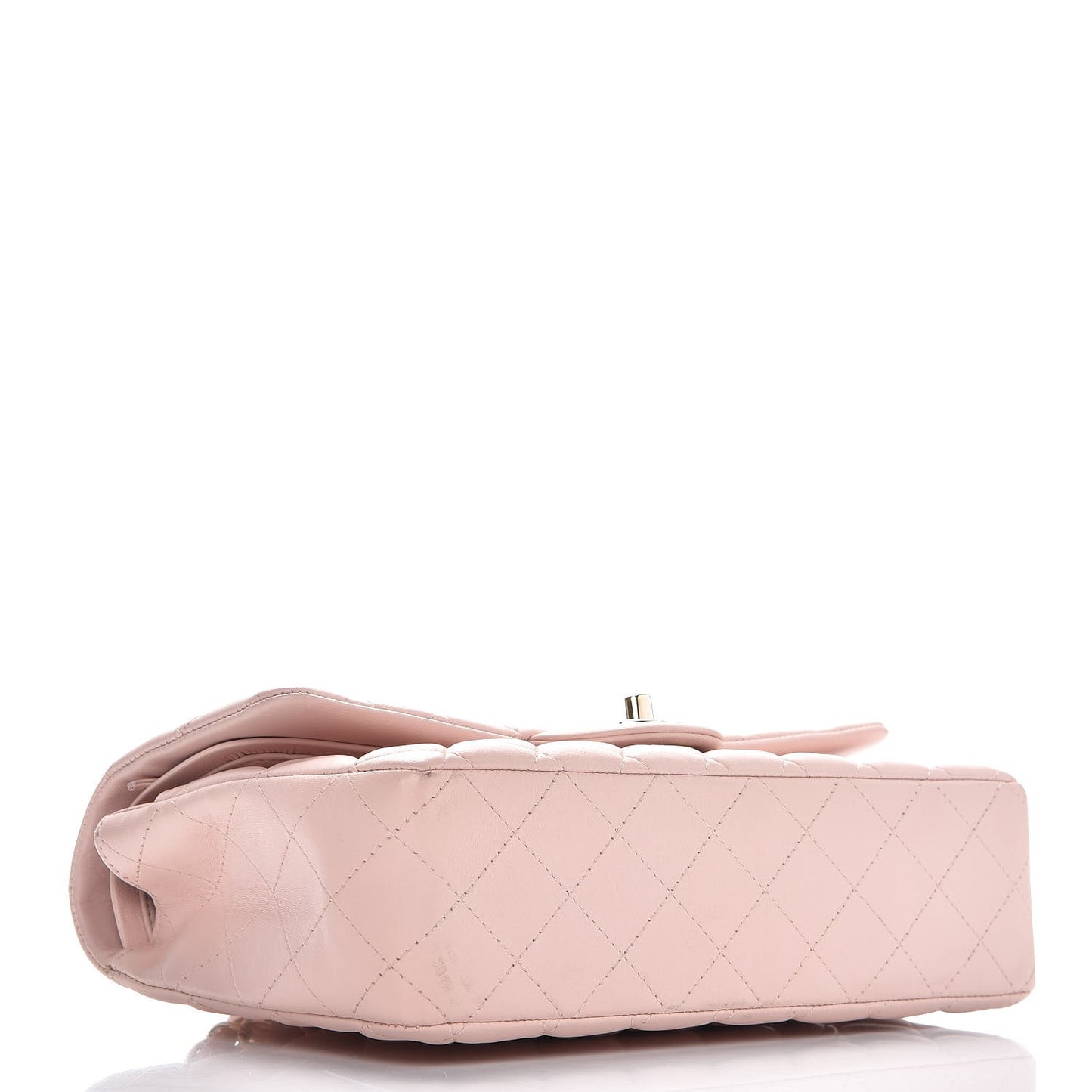 Lambskin Quilted Medium Double Flap Pink