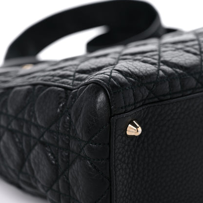 Christian Dior Grained Calfskin Cannage Large Supple Lady Dior Black 8 of 14
