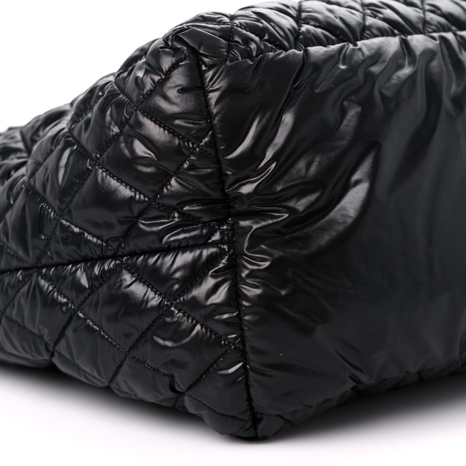 Chanel Nylon Quilted Large Coco Cocoon Tote Black 8 of 10