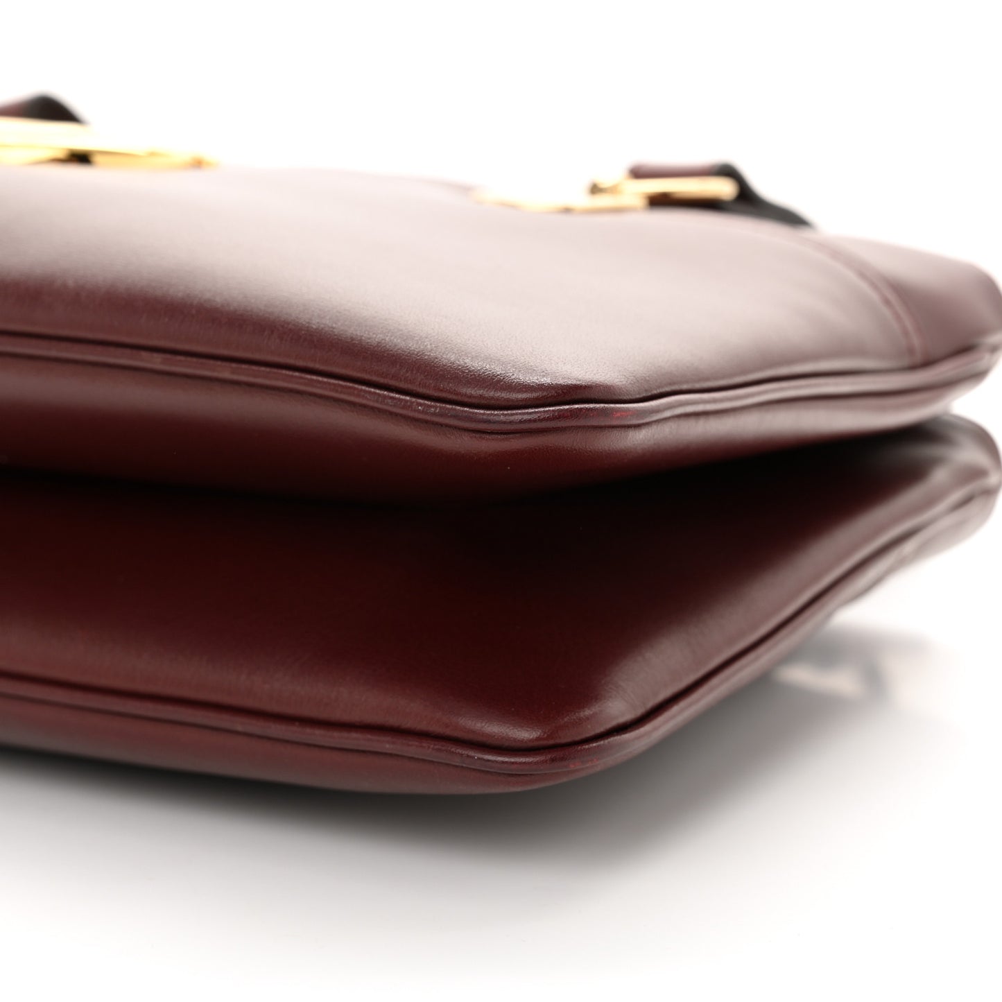 Vitello Palmellato Lux Large Arli Top Handle Bag Vintage Bordeaux