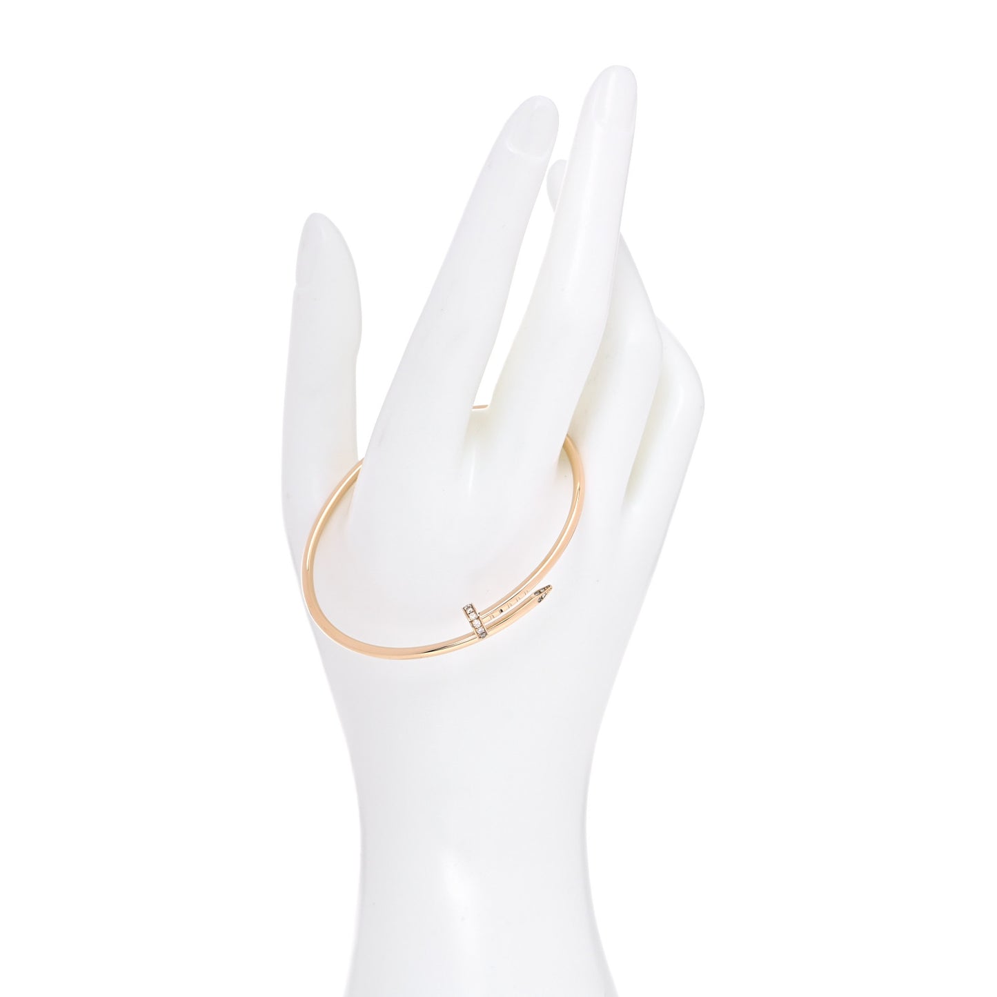 18K Yellow Gold Diamond Small Juste Un Clou Bracelet 17
