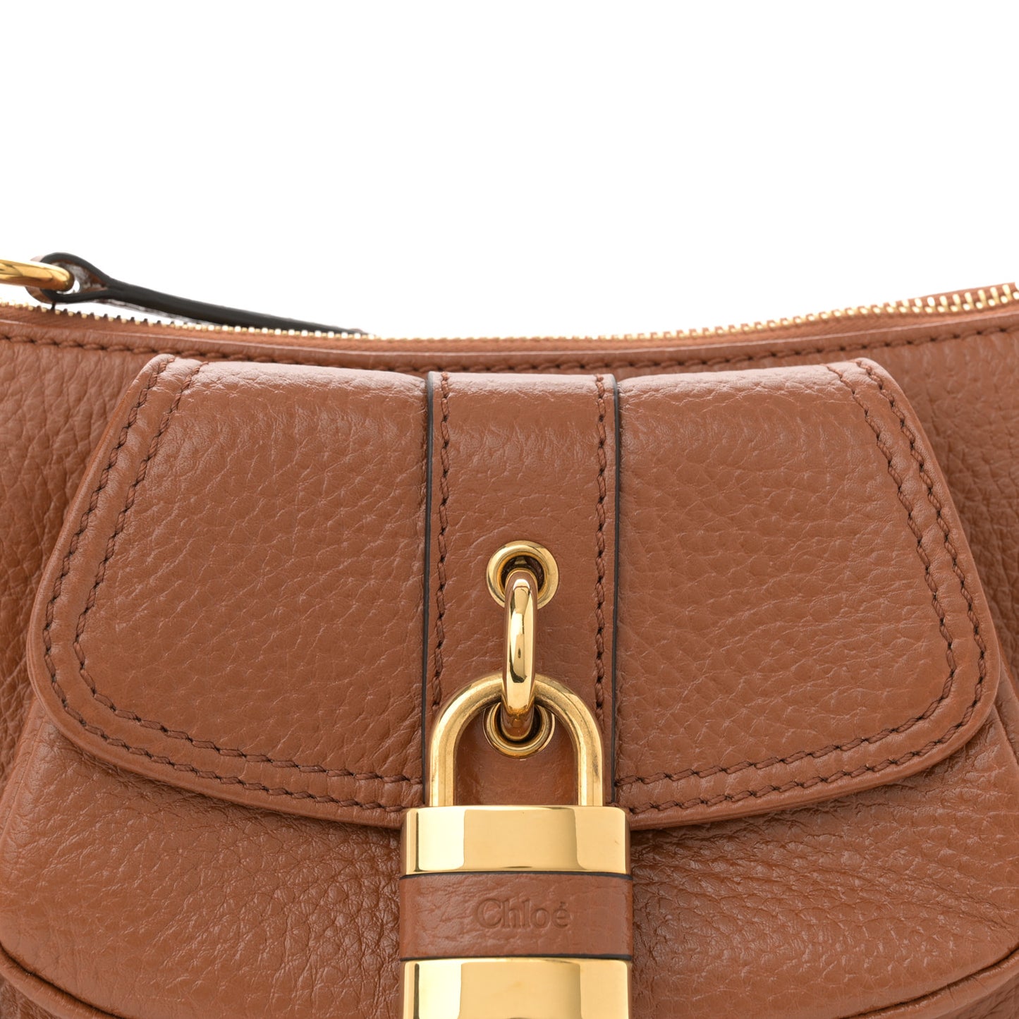 Grained Calfskin The 99 Shoulder Bag Clay Brown