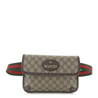 Gucci GG Supreme Monogram Neo Vintage Web Belt Bag Brown 1 of 10