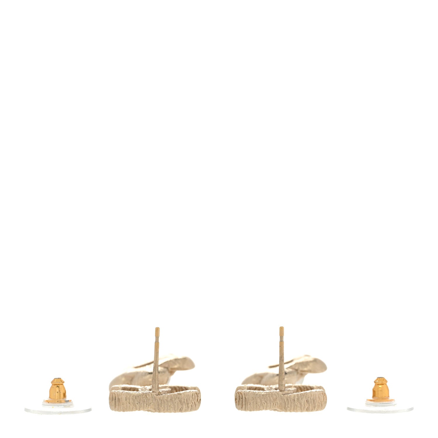 Chanel Pearl Camellia CC Drop Earrings Gold 3 of 5