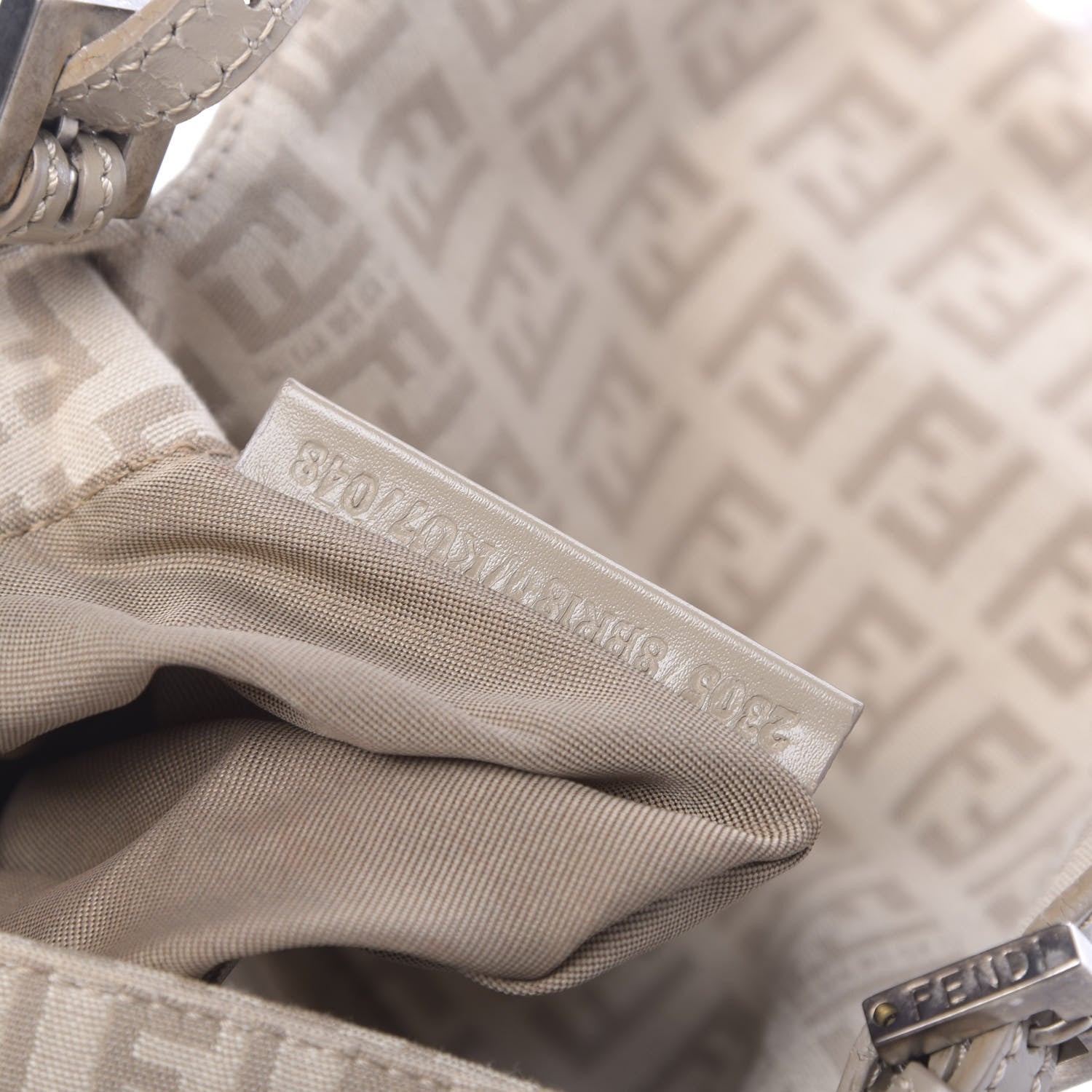 Fendi Zucchino Cuoio Mini Mama Baguette Beige Tortora Pietra 7 of 11