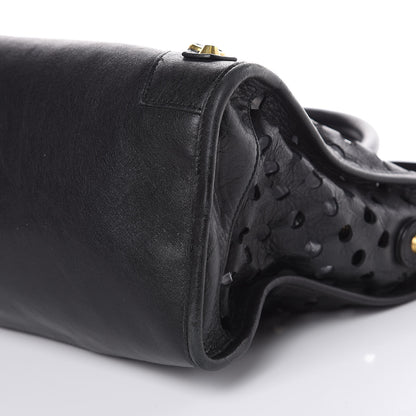 Balenciaga Agneau Classic Hardware Perforated Dot City Black 9 of 17