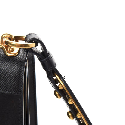 Prada City Calfskin Saffiano Cahier Bag Black 8 of 10