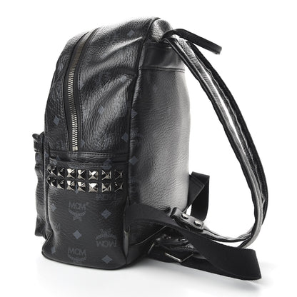 MCM Visetos Small Side Stud Stark Backpack Black 2 of 9