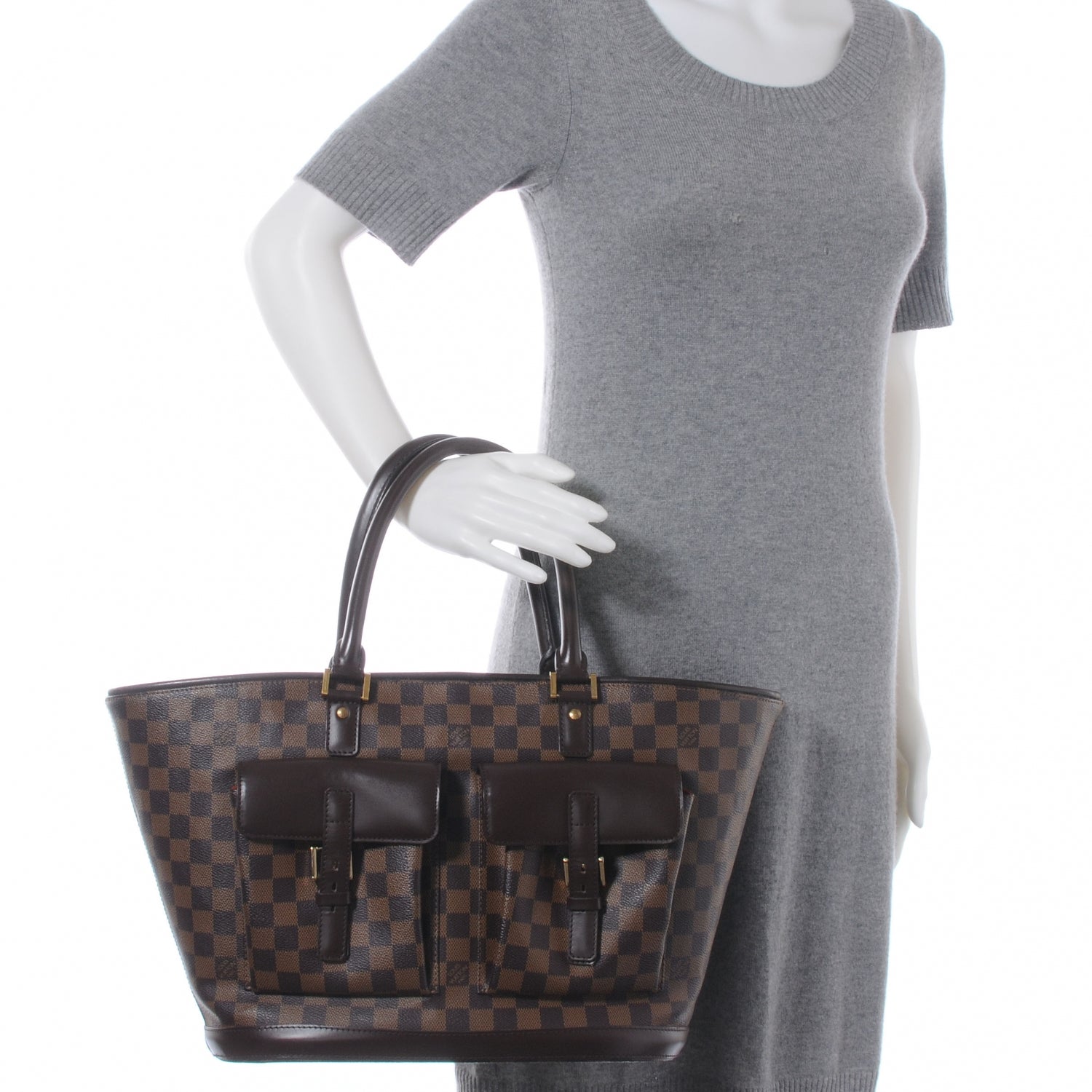 Louis Vuitton Damier Ebene Manosque GM 2 of 8
