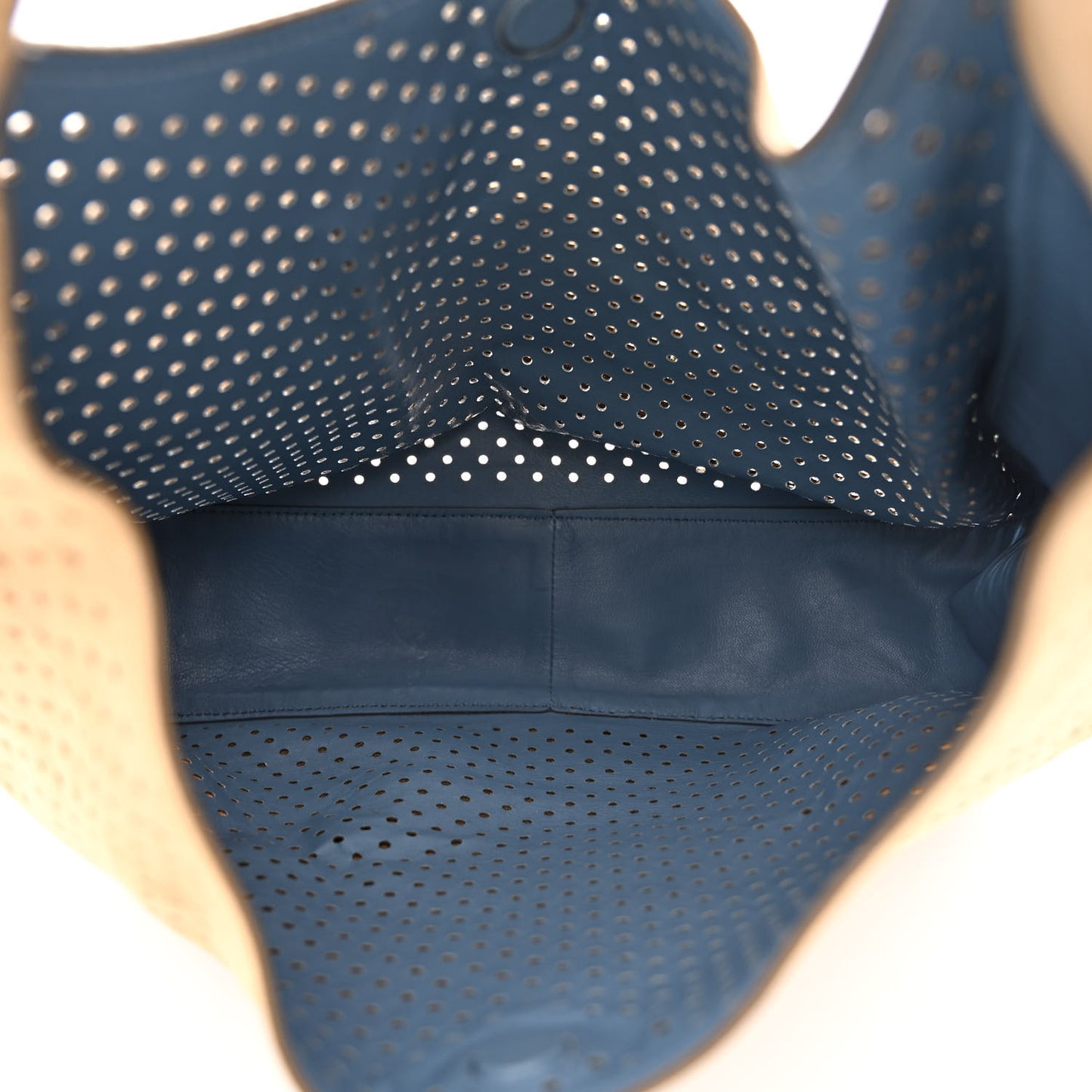 Scamosciato Perforated Suede Hobo Cammello