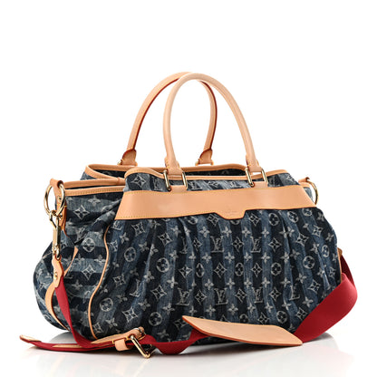 Louis Vuitton Denim Raye Cabas GM 3 of 15