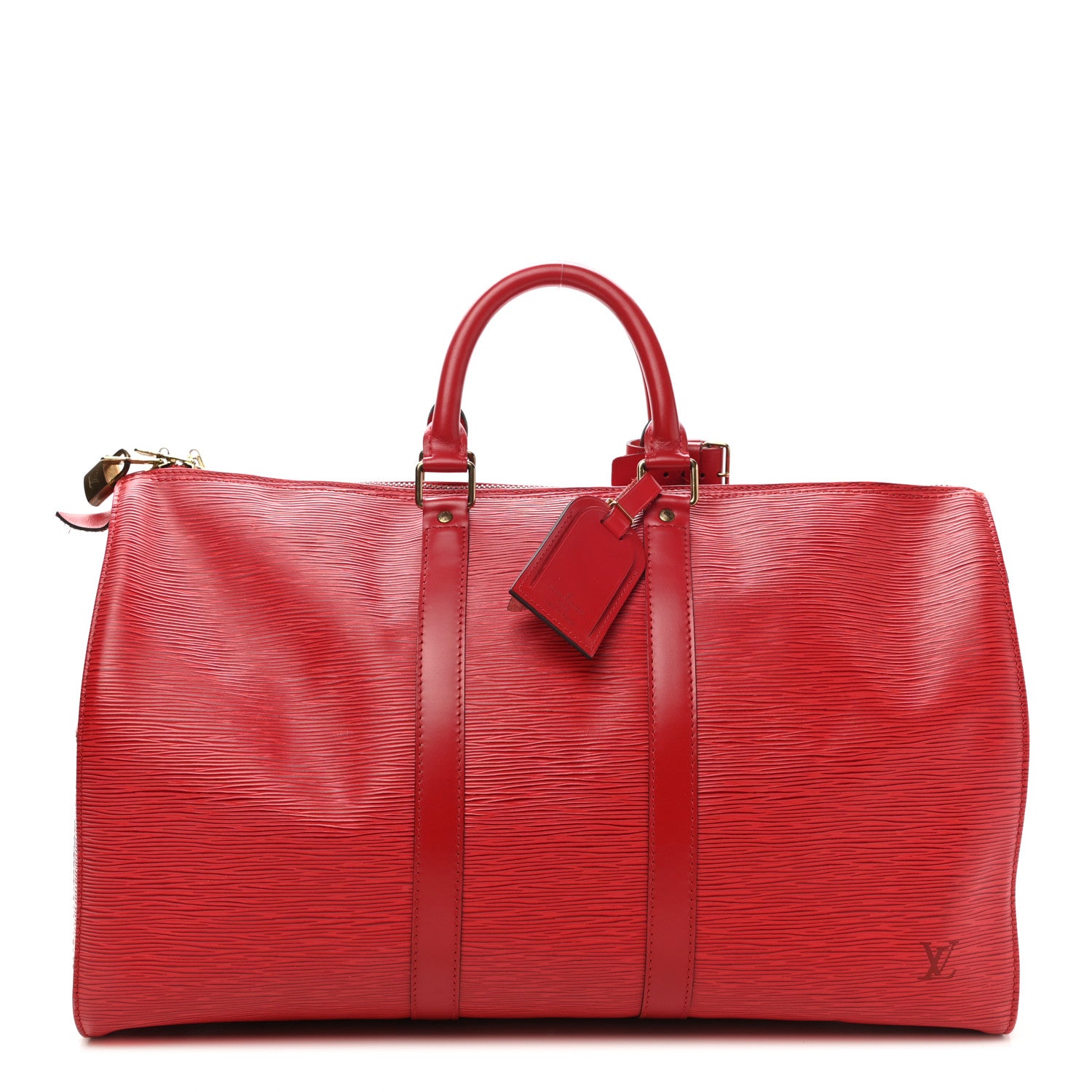 Louis Vuitton Epi Keepall 45 Castillan Red 1 of 11