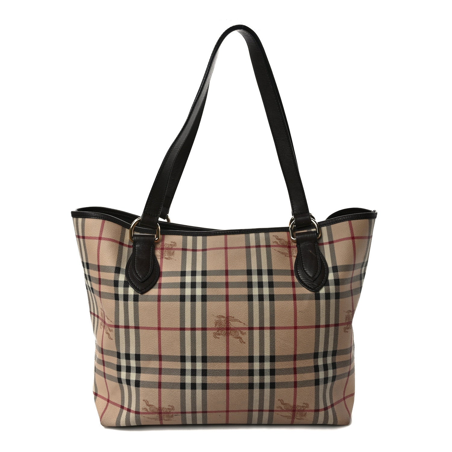 Burberry Haymarket Check Large Nick Tote Chocolate 1 of 11