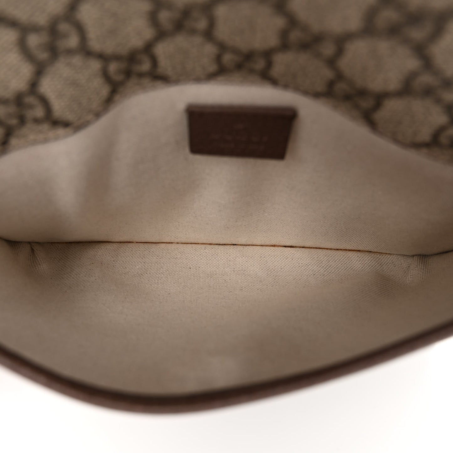 GG Supreme Monogram Neo Vintage Web Belt Bag Brown