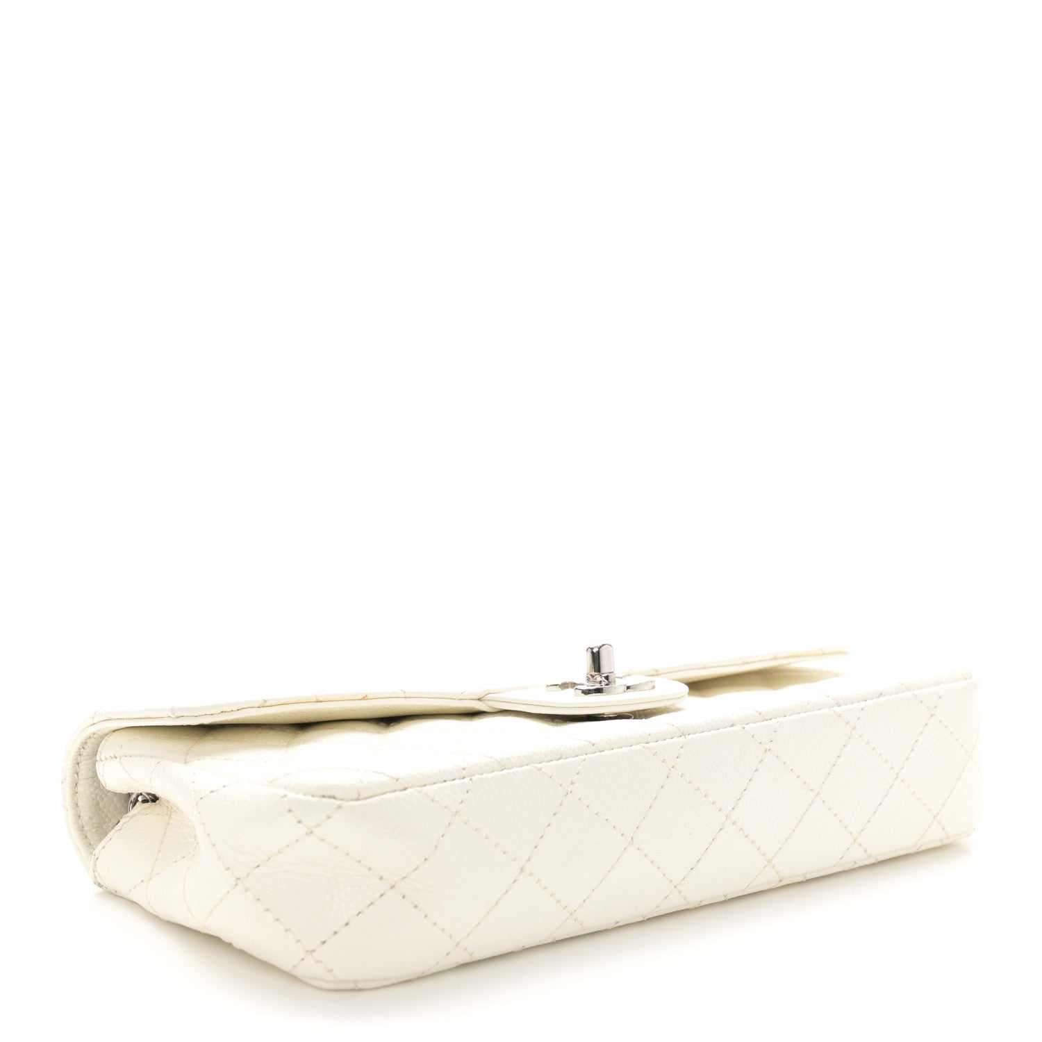 Chanel Caviar Quilted East West Flap White 5 of 13