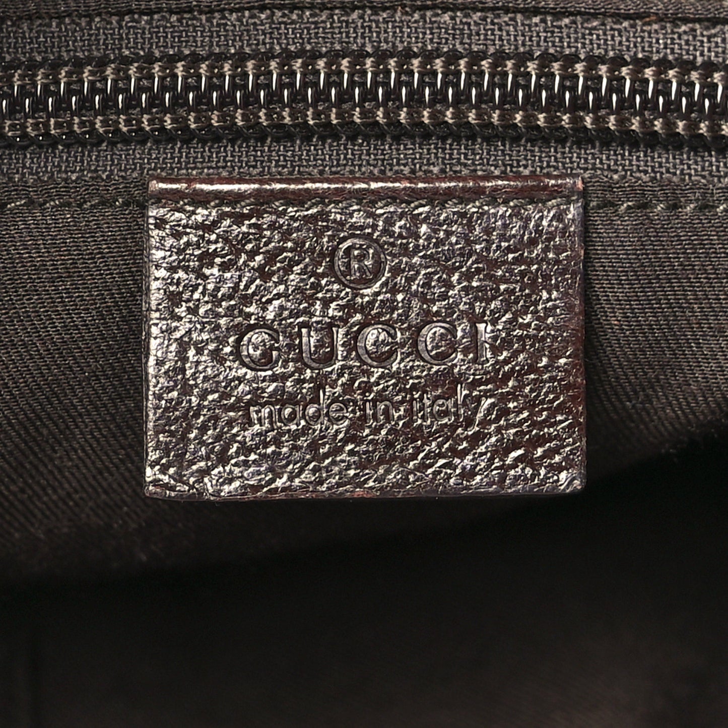 Monogram Web Medium Half Moon Hobo Dark Brown