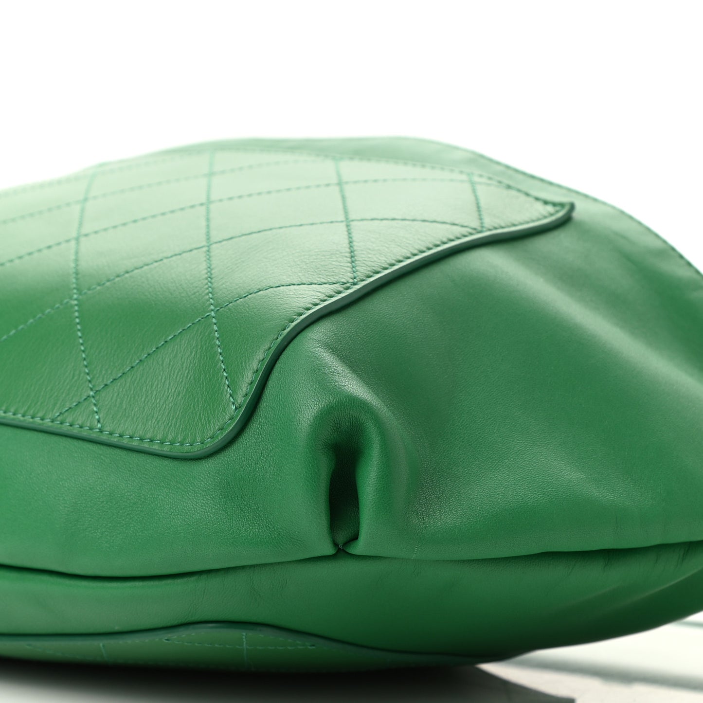 X PHARRELL WILLIAMS Lambskin Oversized Waist Belt Bag Green