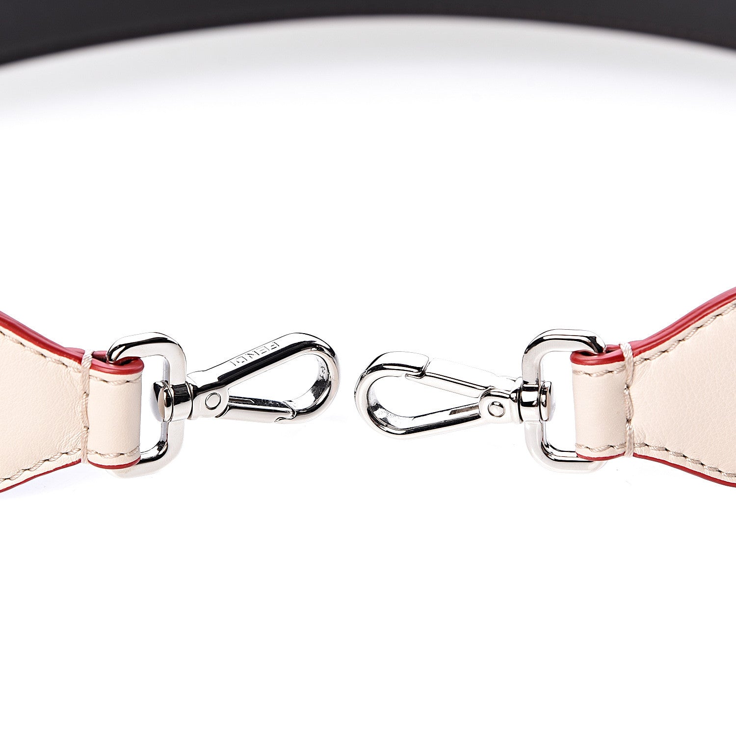 Fendi Vitello Dolce Fun Fair Metal Studded Strap You Camelia Multicolor 6 of 6