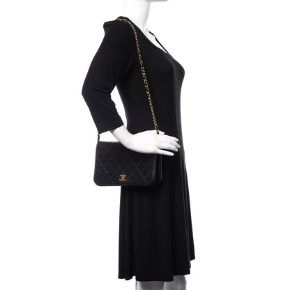 Chanel Lambskin Quilted Small Single Flap Bag Black 2 of 15