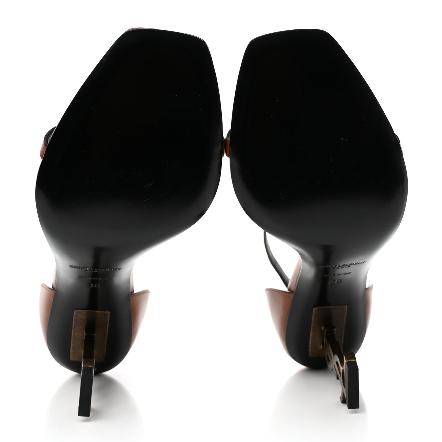 Calfskin Opyum 85 Sandals 38 Cognac