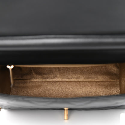 Chanel Lambskin Quilted Large Side-Packs Black 6 of 11