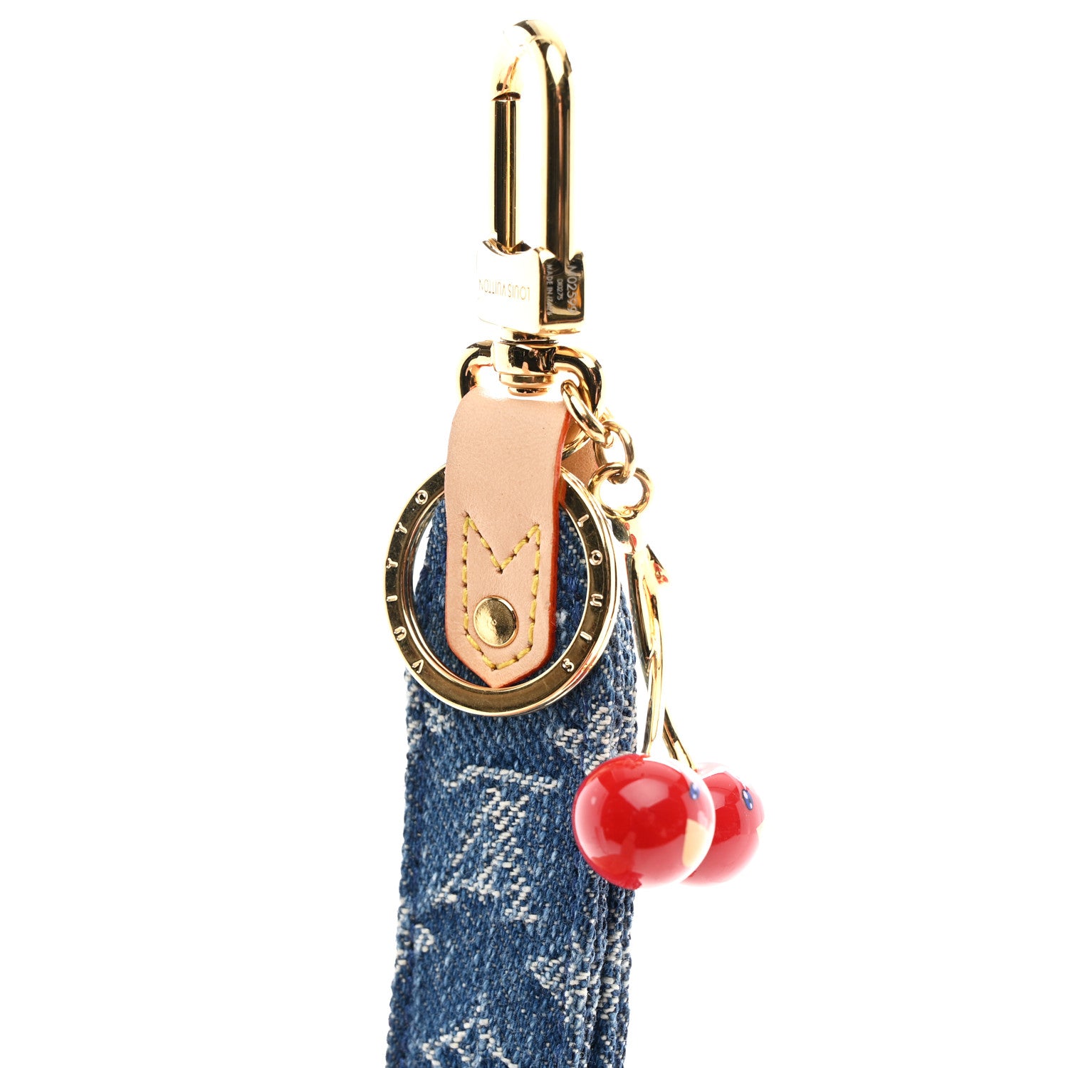 Louis Vuitton LV X TM Monogram Denim Cerise Dragonne Bag Charm