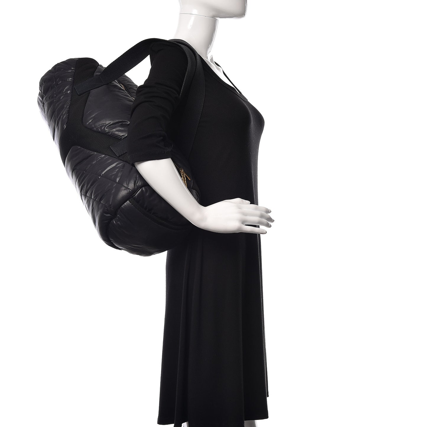 Nylon Y Tote Bag Black