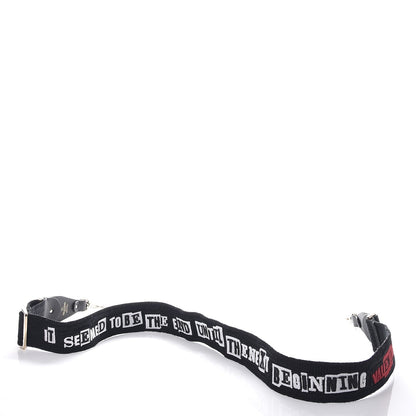Valentino Garavani X JAMIE REID Canvas Embroidered Rockstud Guitar Strap Black 2 of 6
