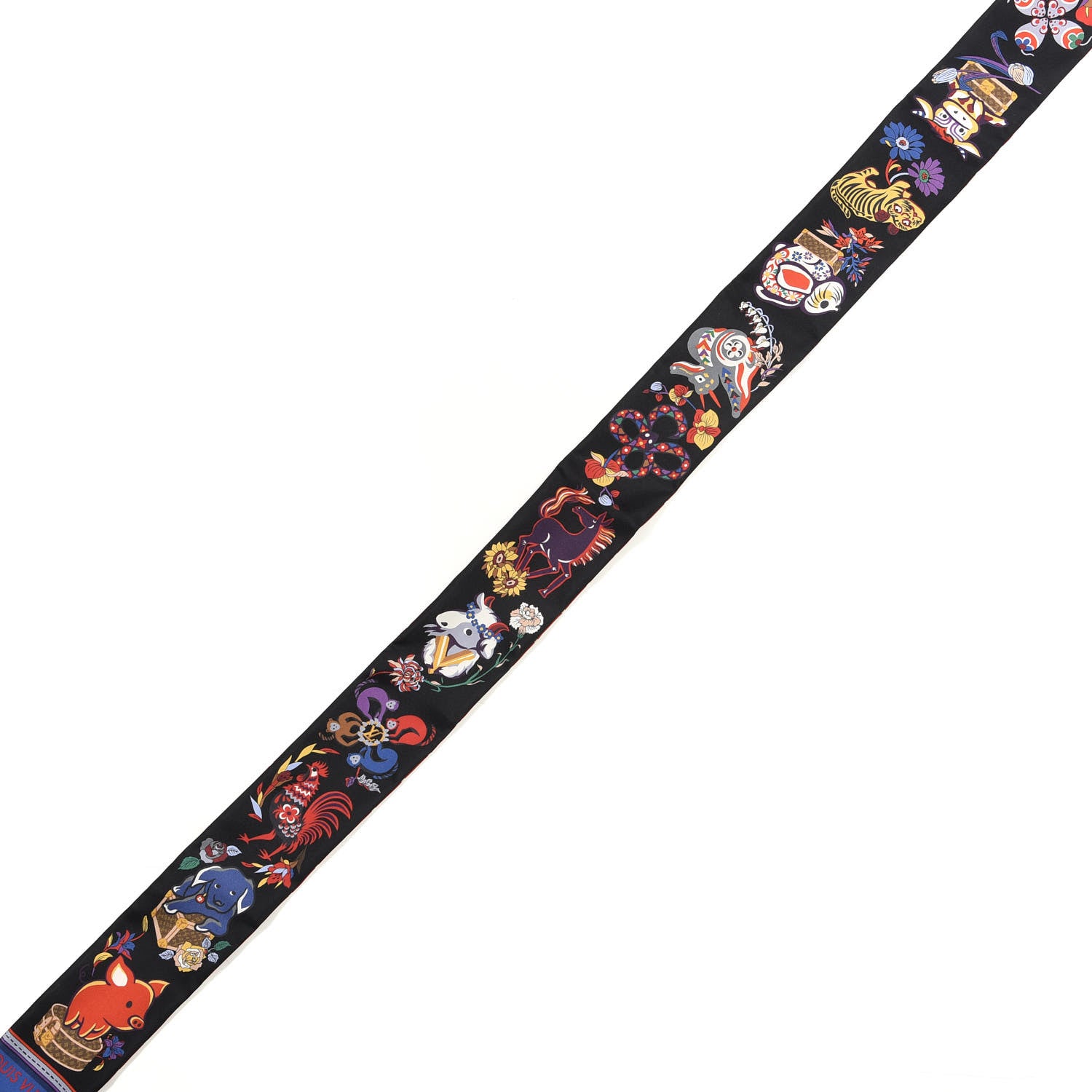 Louis Vuitton Silk Monogram Superstition Bandeau Black 4 of 4