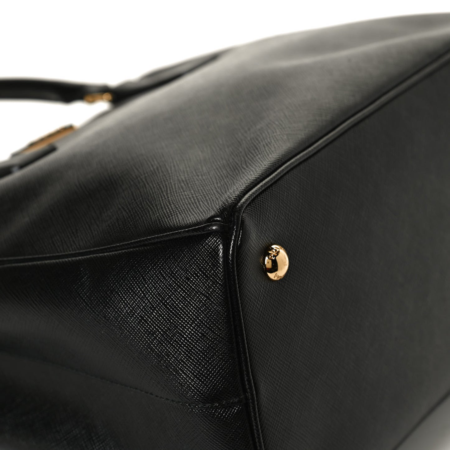 Saffiano Lux Medium Tote Black