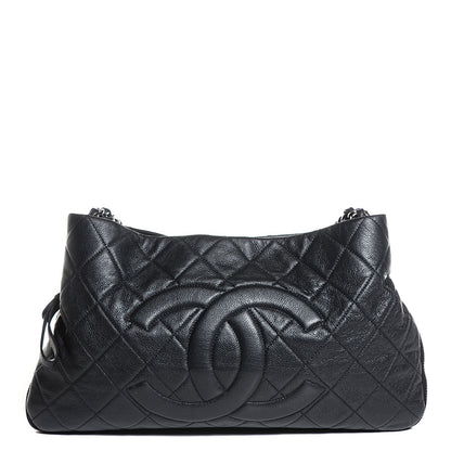 Chanel Caviar Quilted Expandable Zip Shoulder Bag Black 1 of 6